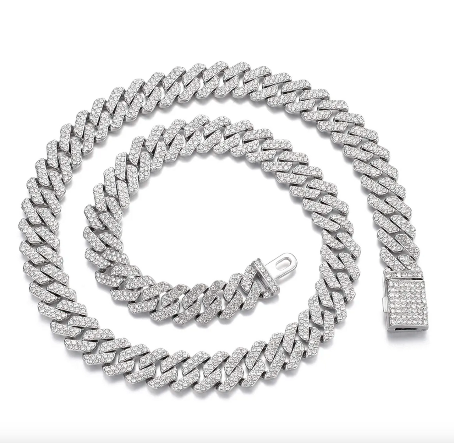 Cuban Tennis Diamond Necklace