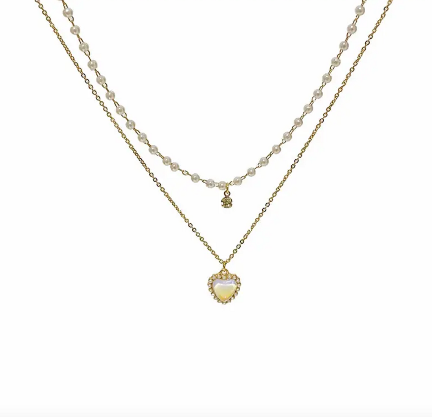 Pearl Double layer Choker Necklace