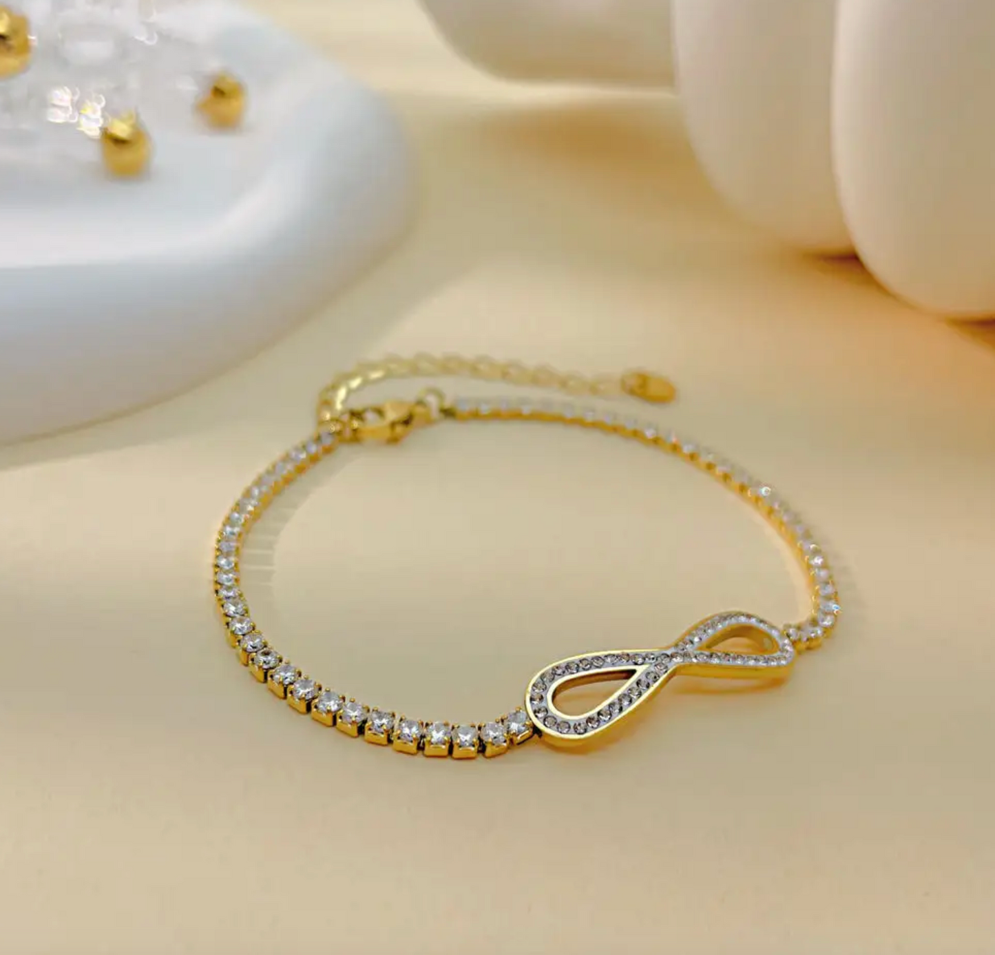 Infinity Gold Plated Bracelet