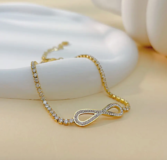 Infinity Gold Plated Bracelet