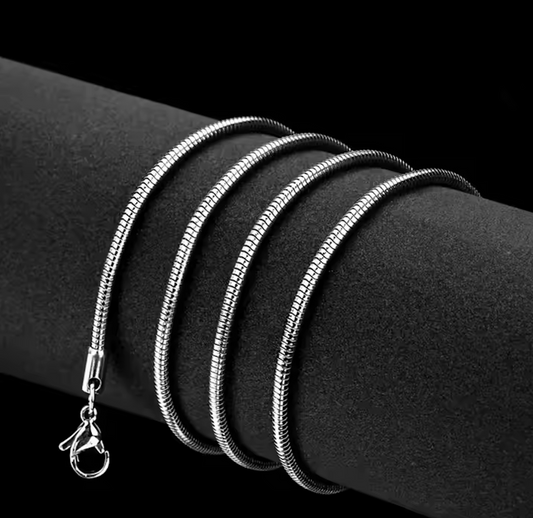 Snake Necklace Silver Color
