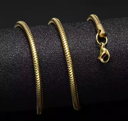 Snake Necklace Gold Color