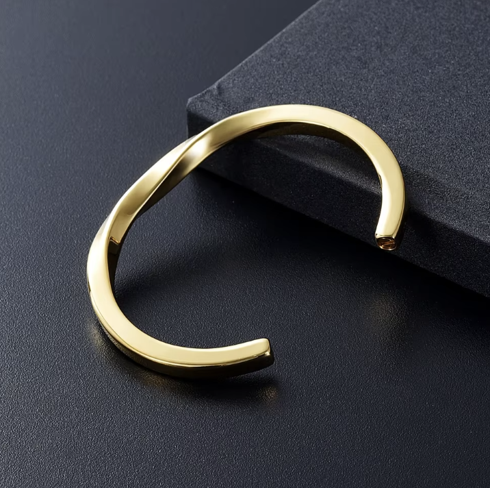 Gold Viking Open Cuff Bracelet