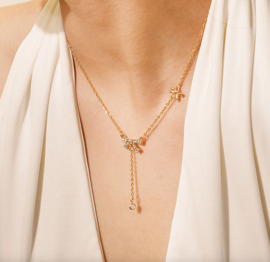 Bow Knot Pendant Necklace