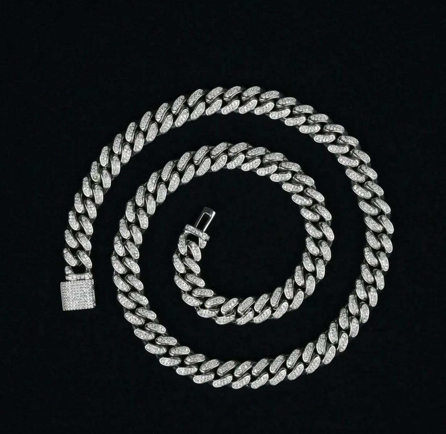 Cuban Tennis Diamond Necklace
