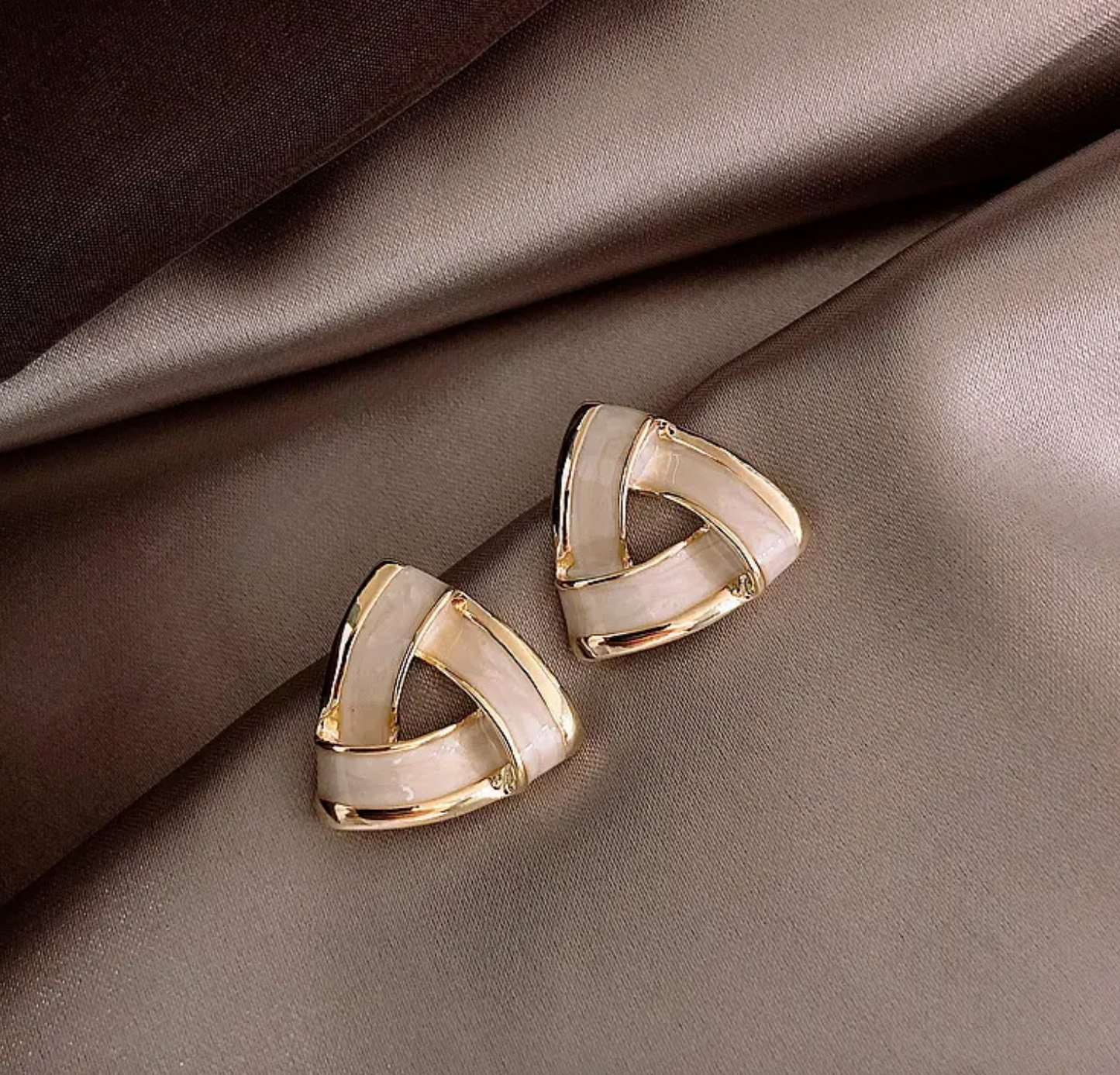 Triangle Drip Stud Earrings