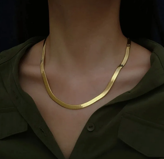 Choker Clavicle Gold Color Necklace