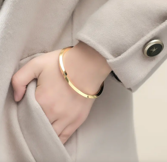 Gold Viking Open Cuff Bracelet