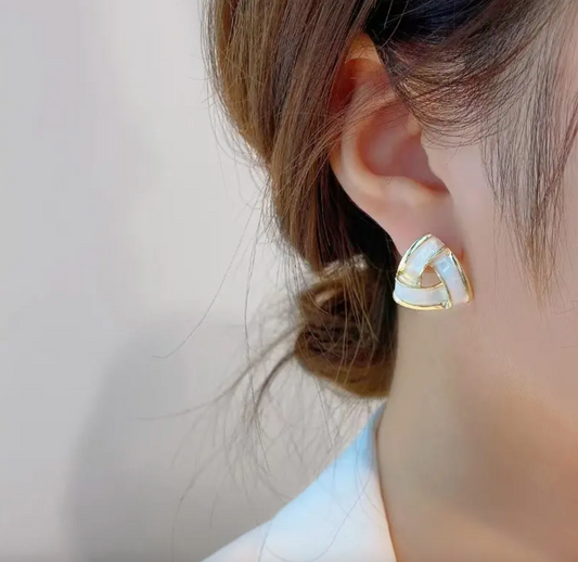 Triangle Drip Stud Earrings