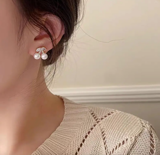 Pearl Cherry Earrings