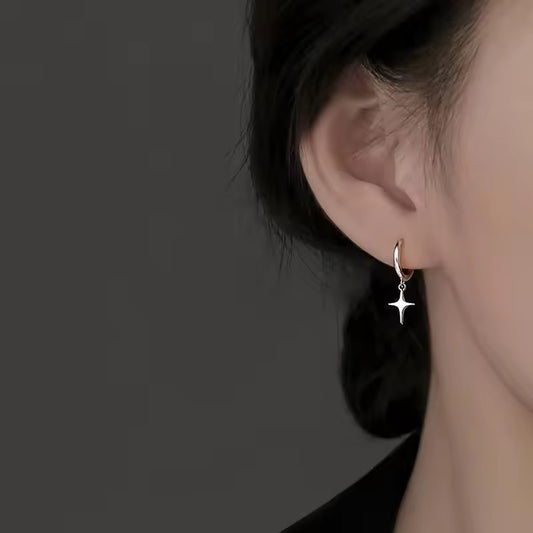 Starlight Pendant Hoop Earring