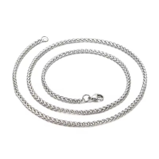 Basket Keel Silver Color Necklace