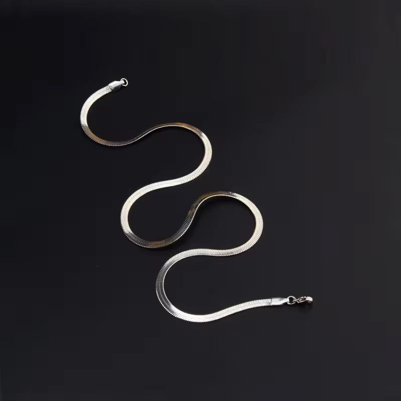 Choker Clavicle Silver Color Necklace