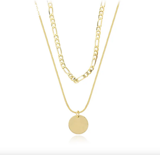 Gold Plated Choker Coin Necklace
