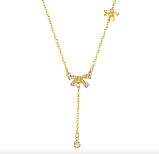 Bow Knot Pendant Necklace