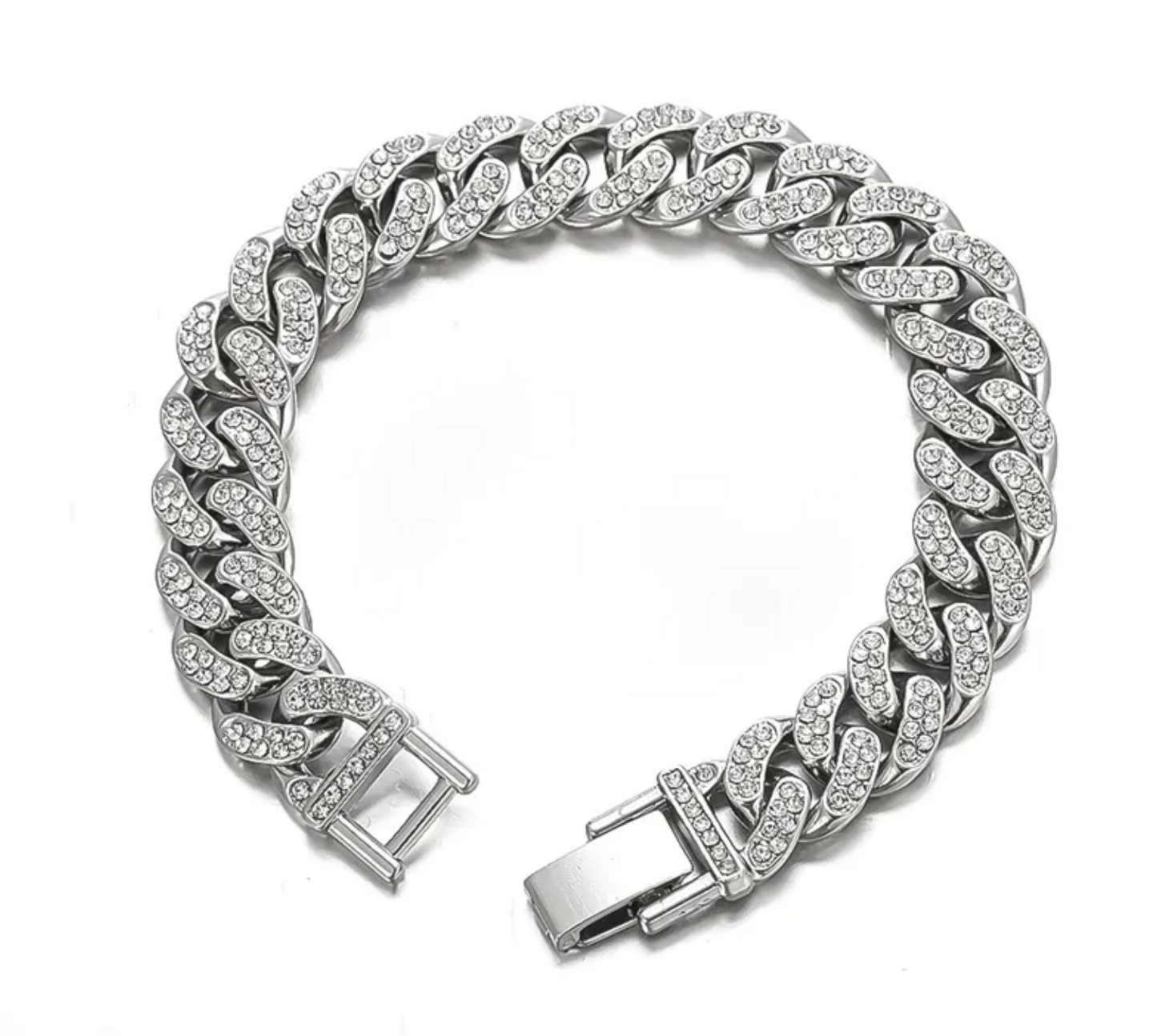 Cuban Diamand Tennis Bracelet