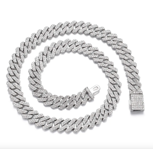 Cuban Tennis Diamond Necklace