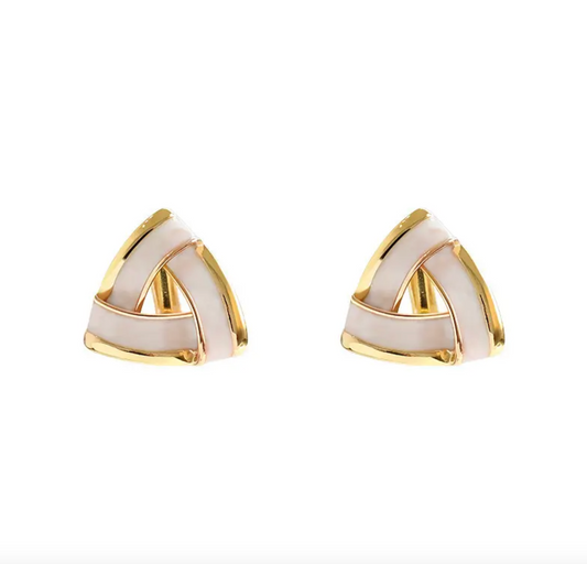 Triangle Drip Stud Earrings