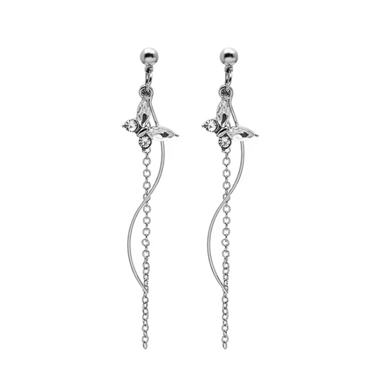 Crystal Butterfly Earrings