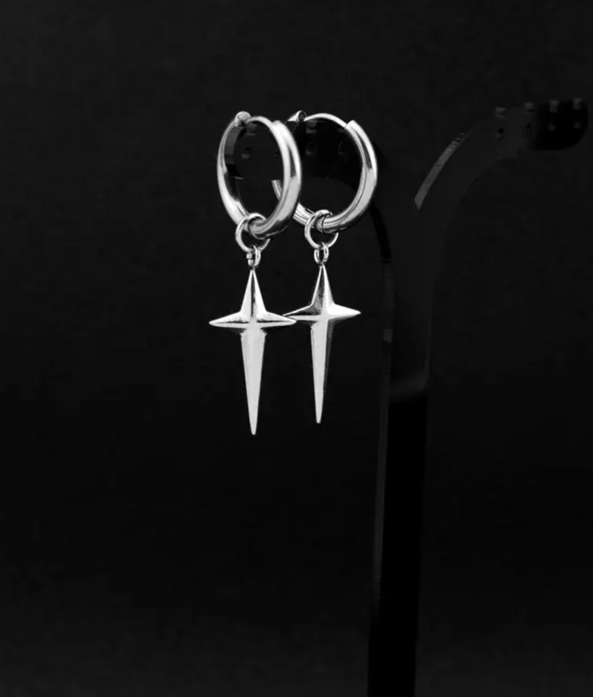 Starlight Pendant Hoop Earring